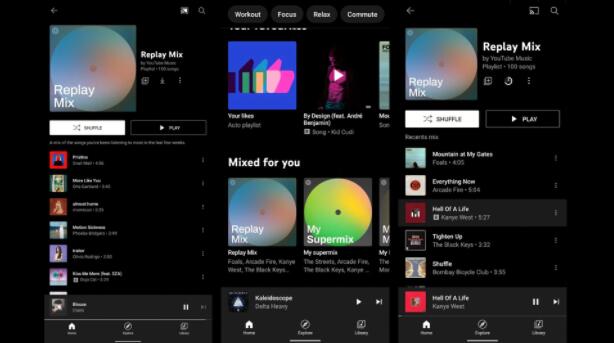 YouTube音乐现在有一个由您最常播放的歌曲组成的重播组合