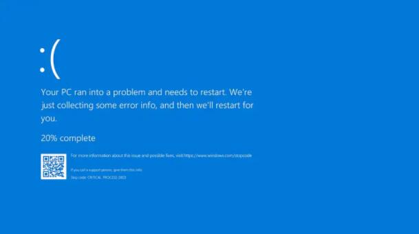 微软的蓝屏死机在Windows 11中变黑