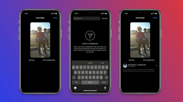 Instagram正在测试协作功能 让您可以共同创作帖子和卷轴